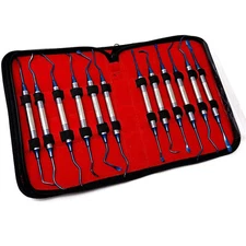 12 Premium Sinus Lift Instruments Set Kit Implant Dental Dentistry Blue Titanium