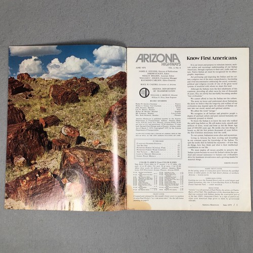 Arizona Highways Magazine June 1975 Summer Festival Petrified Forest Navajo - Picture 2 of 21