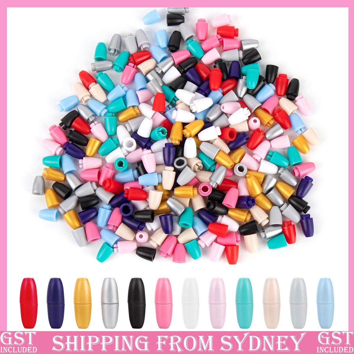 10-50X Breakaway Plastic Clasp Clasps Silicone Bead Necklace