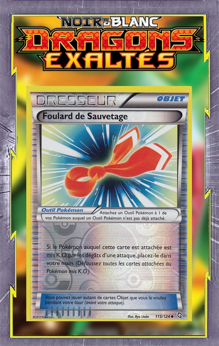 rescue scarf pokemon card Foulard de Sauvetage Reverse - NB06:Dragons Exaltés - 115/124 - Carte  Pokémon FR