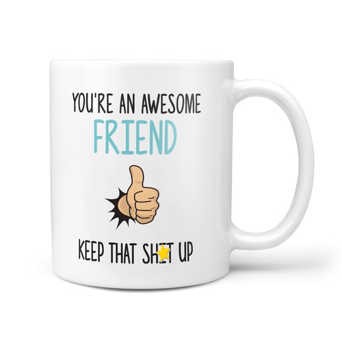 Awesome Friend Gift Mug Thank You Presents for Friends, Bestfriend
