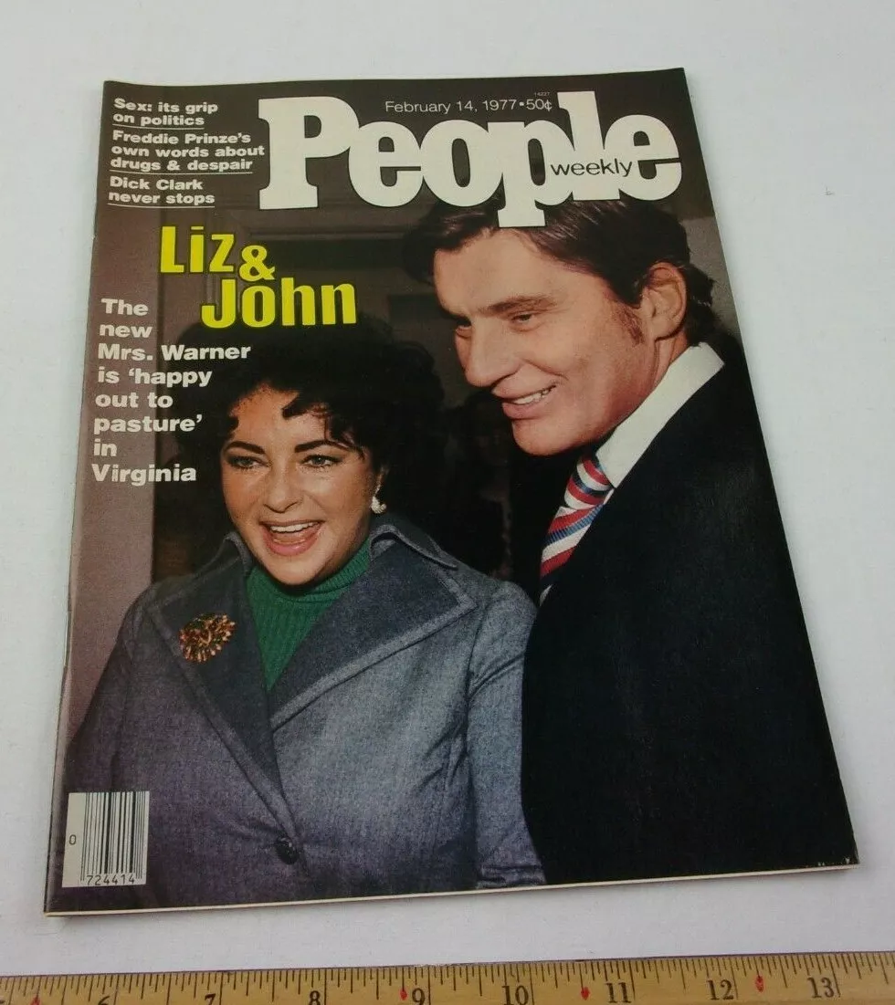 Liz Taylor Freddie Prinze Dick Clark SEX 1977 People Magazine NO LABEL! eBay