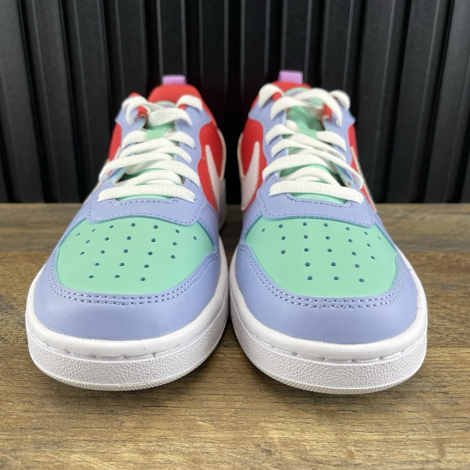 Nike Court Borough Low Recraft Sz 5.5 Womens Sz 4Y GS Bliss White Pink Shoes - Image 3 of 4