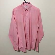 Geoffrey Beene Mens Casual / Business Dress Shirt Size Medium 39/40 Slim Fit