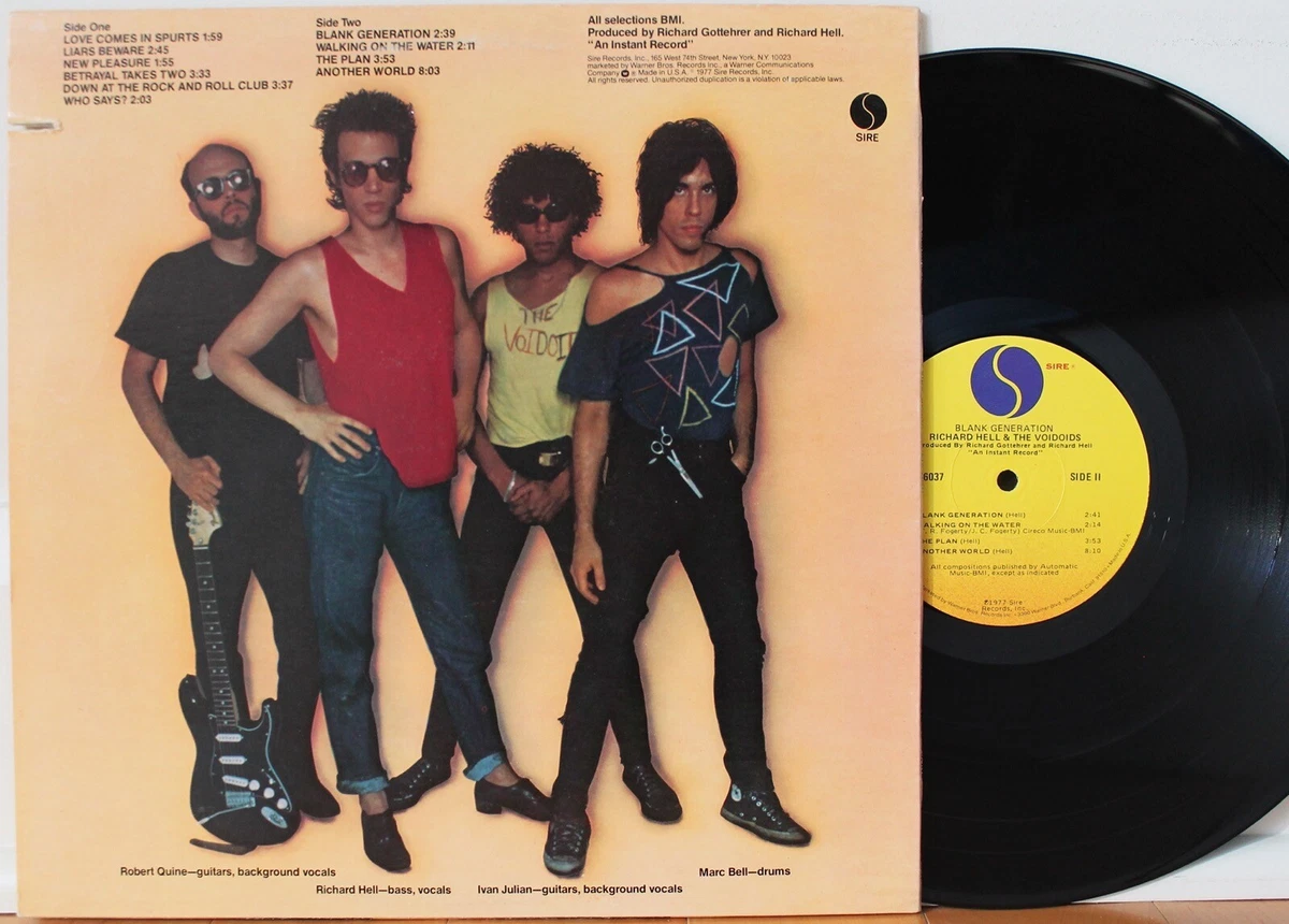 RICHARD HELL & THE VOIDOIDS Blank Generation LP (Sire 6037, orig ’77) NM Punk