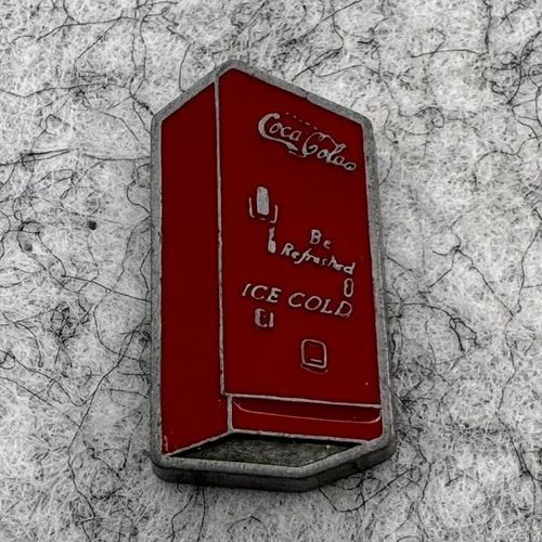 Coca-Cola Coke Vending Machine Lapel Hat Pin Vintage Small Rare Enamel