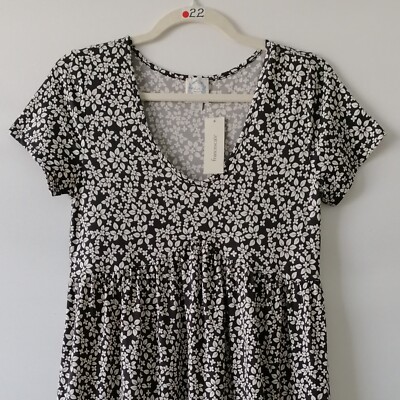 francesca's blue rain dress Blue Rain Francesca's Boutique Dress Women's Size M Navy Floral Short Length