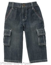 NWT Gymboree Baby Toddler Boy ALL-STAR SLUGGER Cargo Denim Pants 18-24