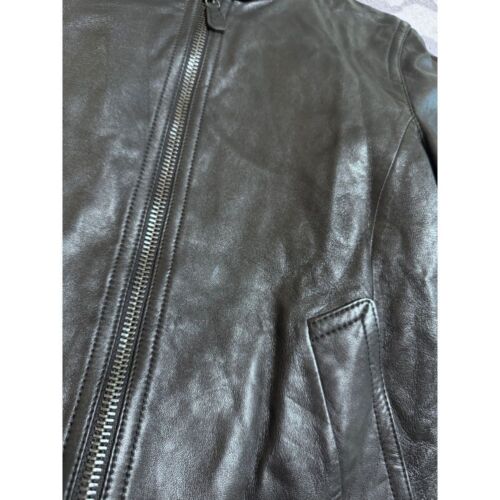 Coach Black Leather Jacket XS Bomber Moto NWT - Picture 3 of 7