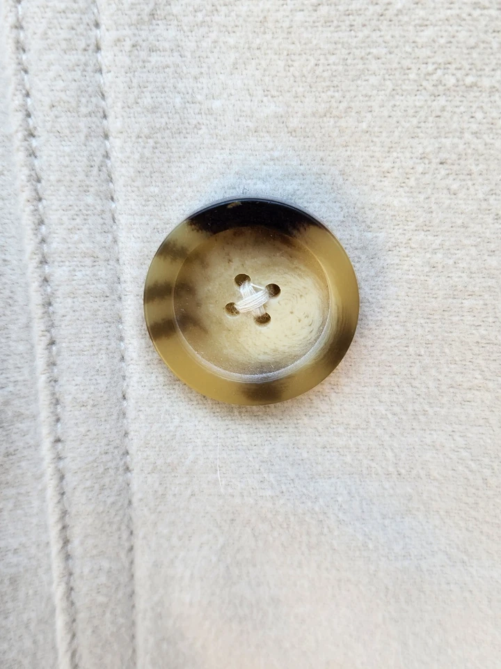 Chaquetón marfil vintage GAP. Talla MED MUJER. 1999-2000. Textura suave Moleskin Foto 2 de 4