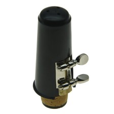 Bb Clarinet Mouthpiece Kit with Ligature, a Reed and Plastic Cap Gold/Nickel