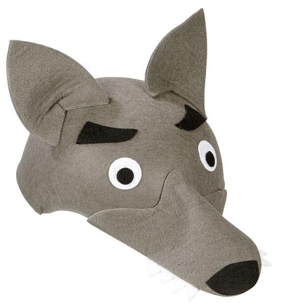 Childs Felt Wolf Cap