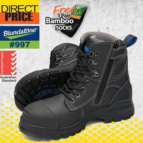 Blundstone Work Boots Mens Safety Black 