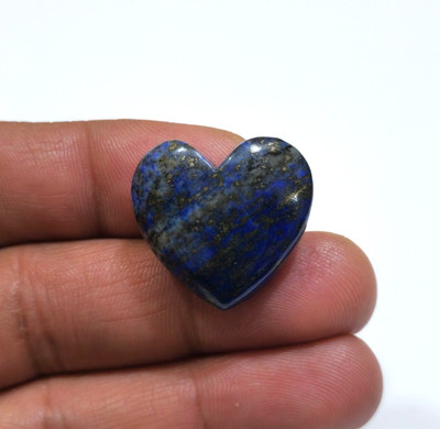 Natural Lapis Lazuli Heart Shape Cabochon 50 Crt Loose Gemstone For Jewelry