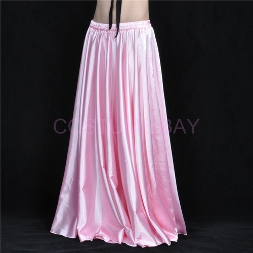 Full Circle Satin Long Skirt Swing Belly Dance Costumes Maxi Tribal Dancewear AU - Bild 50 von 58