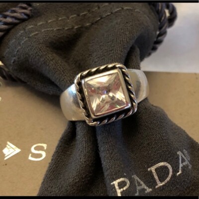 Silpada Elizabeth 925 Sterling Silver CZ Square Ring Size 6.5 R0836 Silpada Elizabeth 925 Sterling Silver CZ Square Ring Size 6.5 R0836