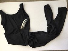 Women s Body Wrappers Tank Unitard, Size Medium, Black