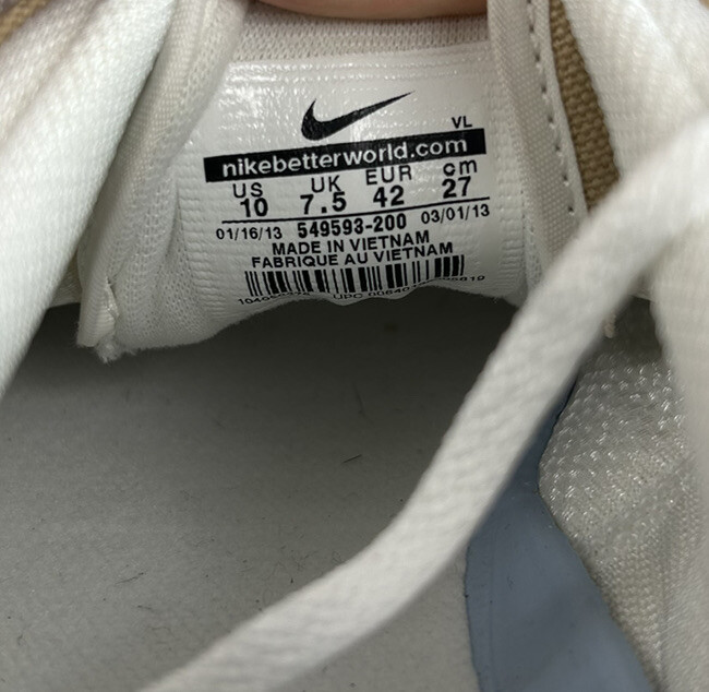 NEW Nike Lunarlon Golf Shoes Women Beige Spike-less Size 10 US