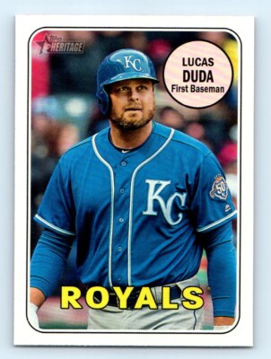 2018 Topps Heritage Lucas Duda Kansas City Royals #588