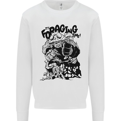 Its Foraging Time Lustiges Jäger Kinder Sweatshirt Pullover