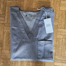 Figs Women  s Catarina One-Pocket Scrub Top Size Large Gray NWT