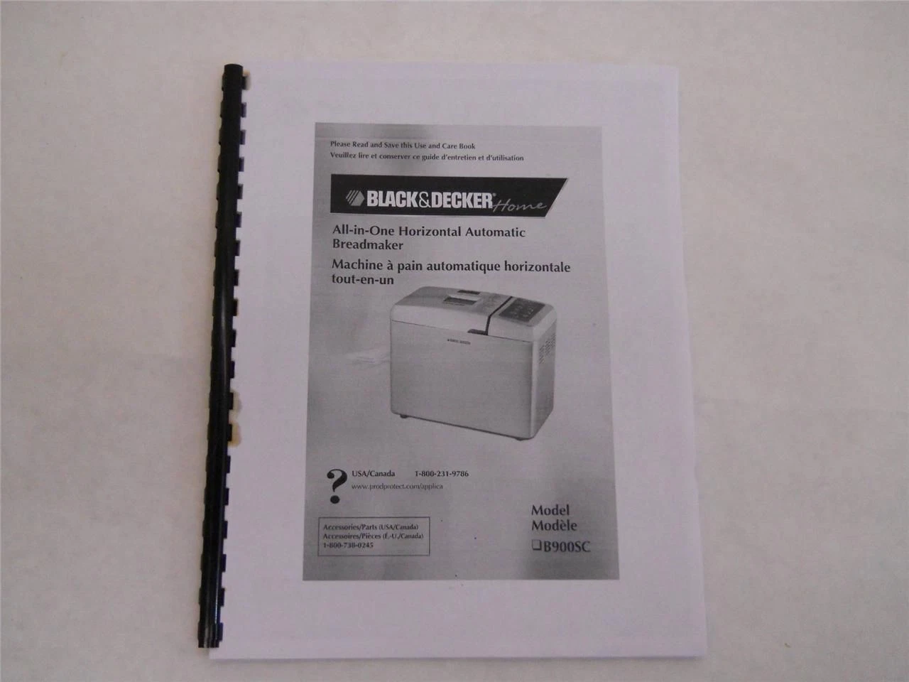 Black & Decker Bread Machine Manual BMH110, BMH200, BMH300
