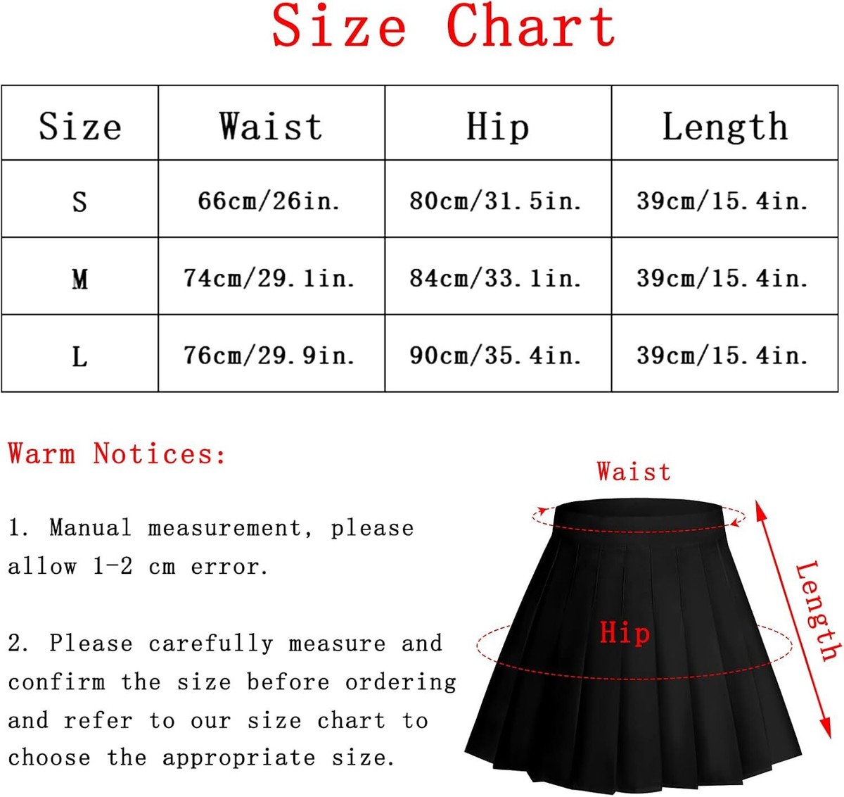 Womens Girl High Waisted Pleated Skirt A-Line Mini School Medium