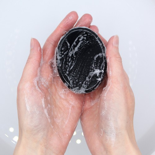 Charcoal Soap Bar - Round Oval Shower Bath Face Body Vegan Mens Womens EACH - Picture 44 of 47