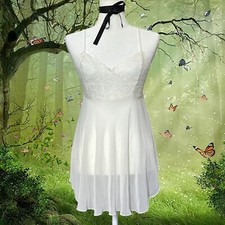 Y2K Coquette Victoria  s Secret White Slip Dress Size Medium