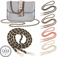 Replacement Metal Leather Chain Purse Strap Shoulder Crossbody For Handbag Bag