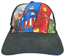 Avenger Marvel Super Heroes SnapBack Baseball Cap Sz Kids Captain America Hulk