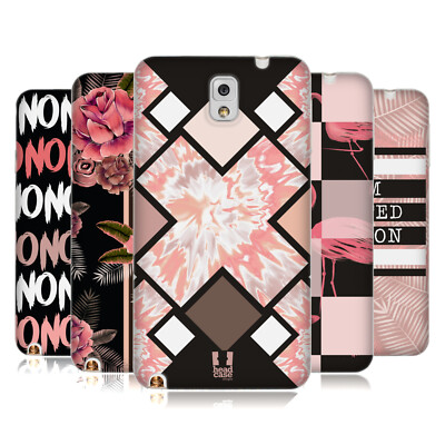 HEAD CASE DESIGNS BLACK & PINK SOFT GEL CASE FOR SAMSUNG PHONES 2