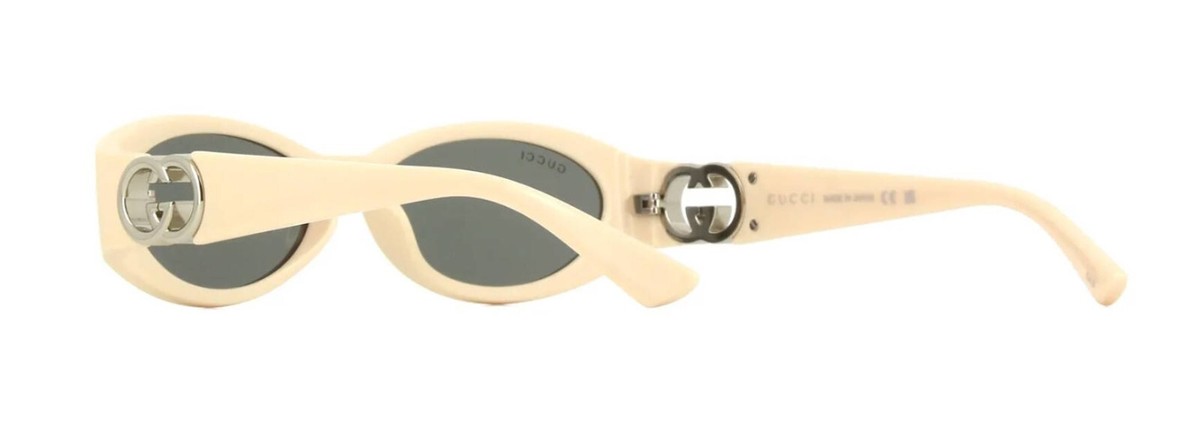 Gucci GG1660S Ivory/Grey (004) Sunglasses | eBay