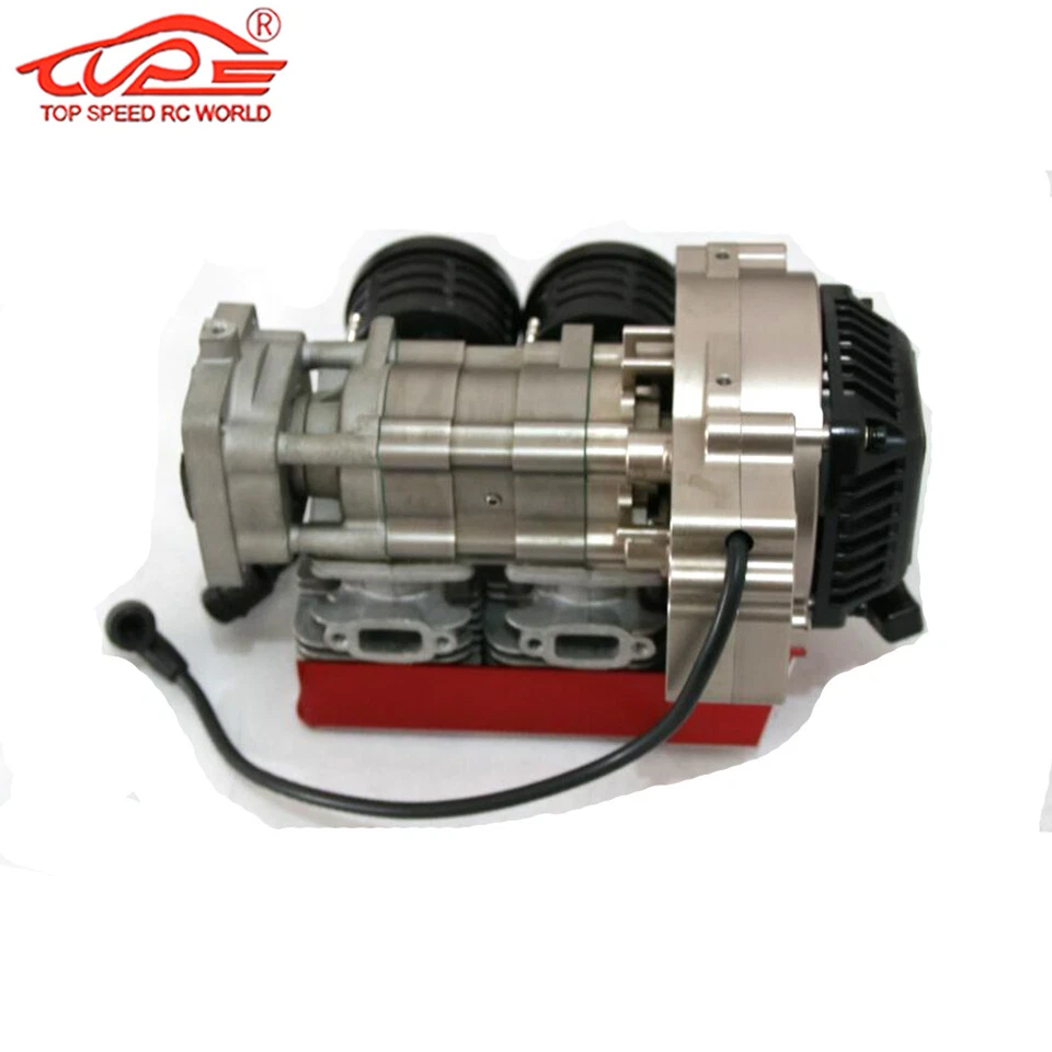 QJ1210 Twin-cylinder Engine for 1/5 HPI ROFUN RV KM BAJA Losi FG GoPed RedCat - Image 3 of 4