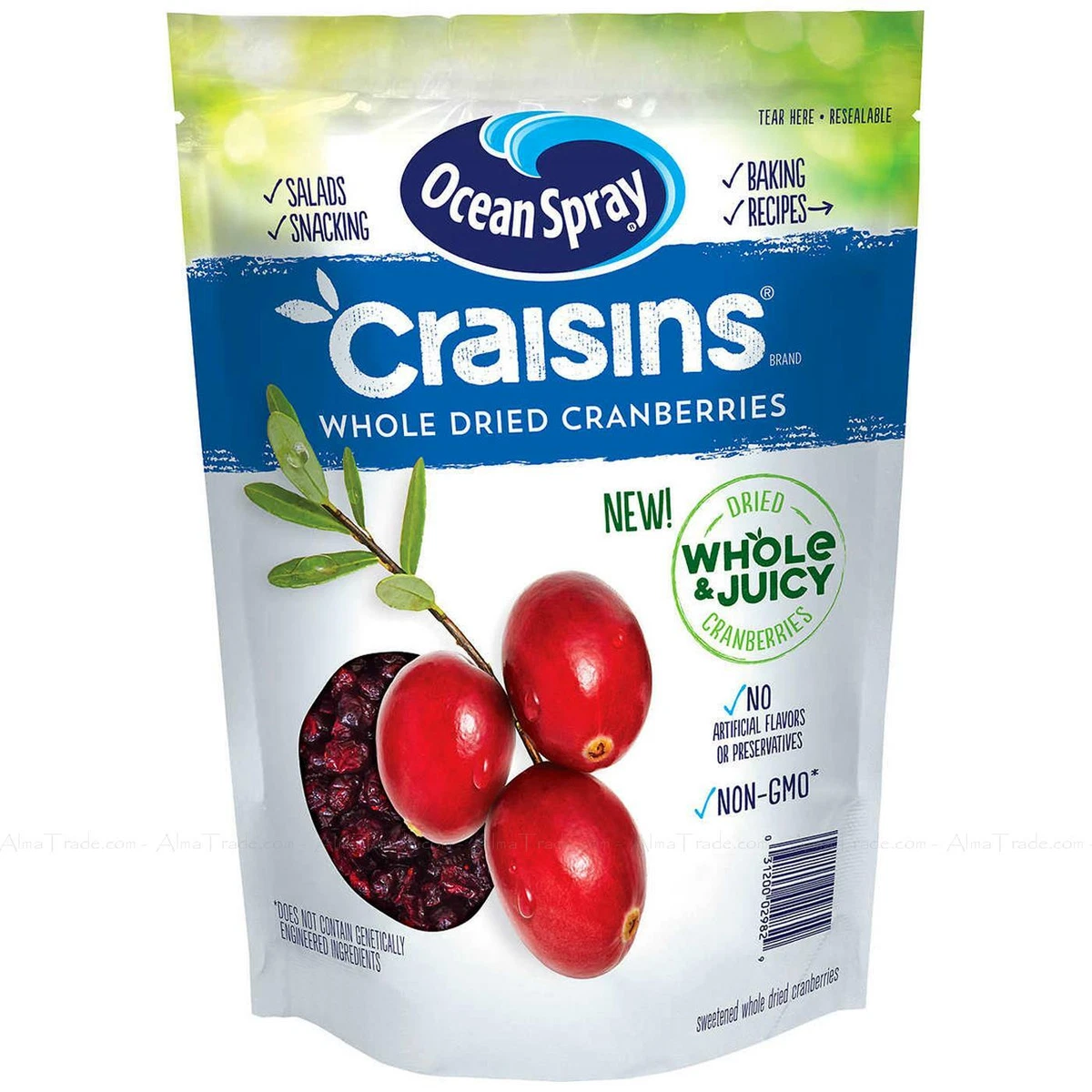 Ocean Spray, Craisins Whole Dried Cranberries, 64 Oz Costco