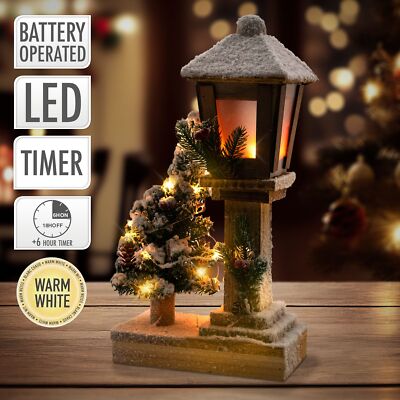 2 Stück Weihnachtsdeko Laterne Weihnachtsbaum Weiß Keramik Weihnachten Lichthaus Mit