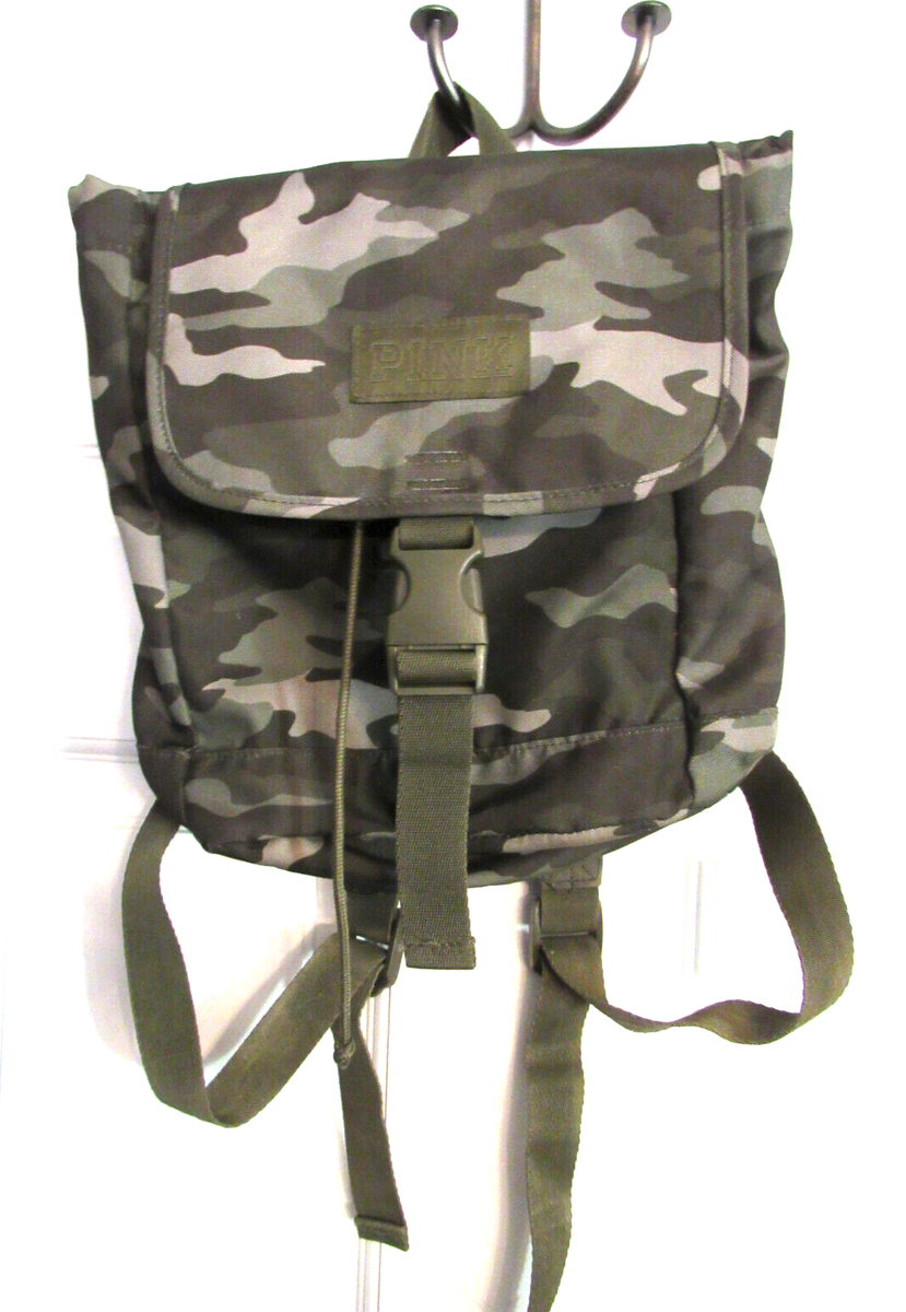 Vintage pink camo PINK by Victoria\'s secret drawstring backpack Pink Victoria Secret Backpack main image 2