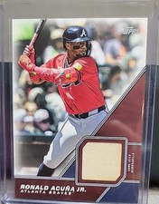 2026 Topps Series 1 Ronald Acuna Jr. Major League Relic Game Used Bat #MLM-RAJ