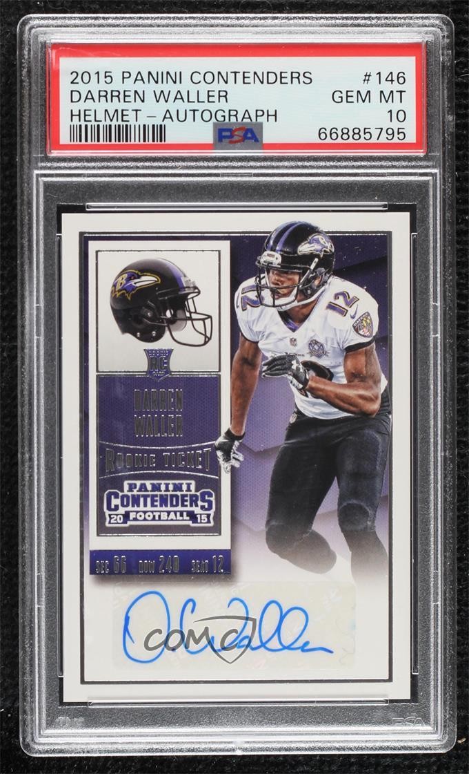 2015 Contenders Ticket Darren Waller (Base) PSA 10 GEM MT Rookie Auto RC 0u6a