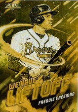 2021 Topps Fire #WHL-3 Freddie Freeman We Have Liftoff Gold Minted