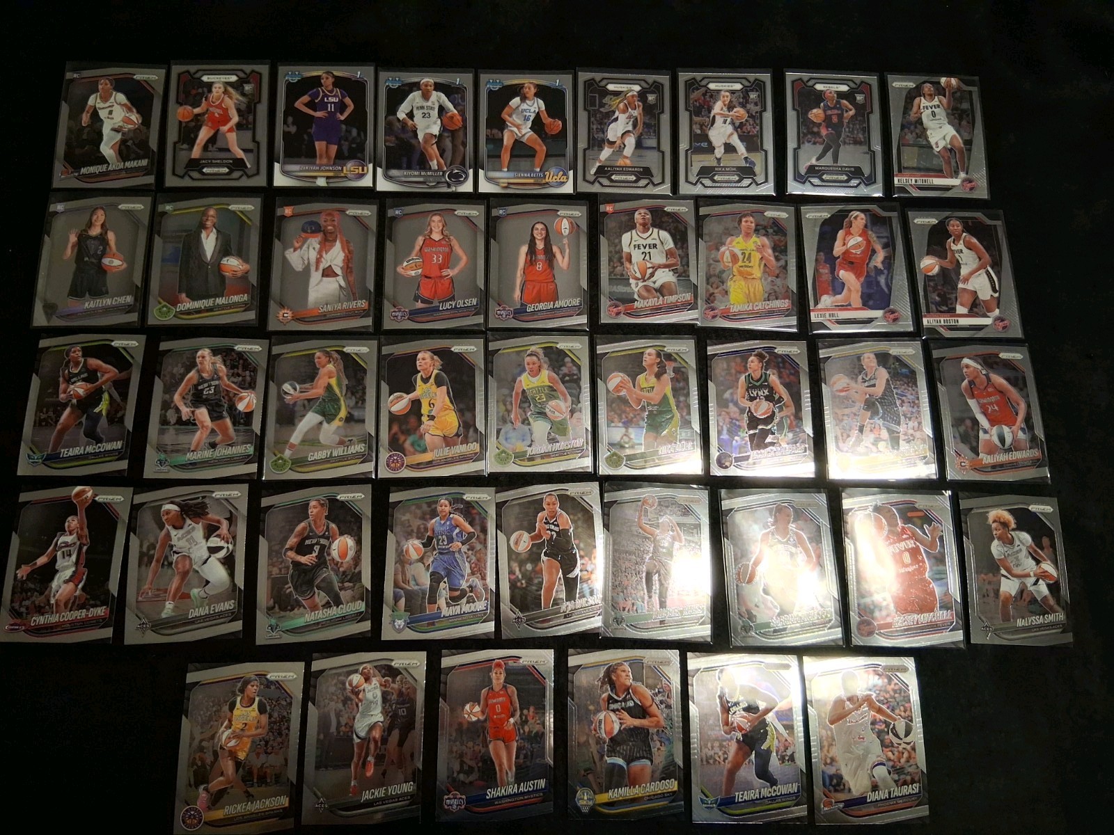 Huge WNBA Lot #’d Select, Prizm, Autos Color, Numbered Caitlin Clark RC Paige RC view 10