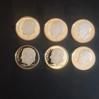 SILVER PROOF .999  20,21,22,23,24, AND 2025 S (6) COIN LOT STR8 BEAUTIES