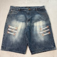 Vintage Y2K Sean John Baggy Jean Shorts Mens Size 42 Jorts Hip Hop Skater