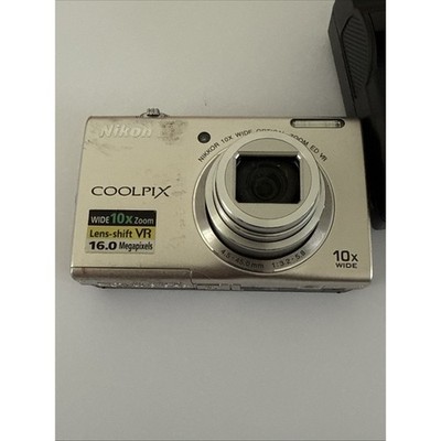 Nikon COOLPIX S6200 16.0MP Digital Camera - Silver for sale online