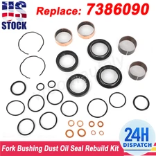 Fork Bushing Dust Oil Seal Rebuild Repair Kit For 1991-09 Suzuki GSXR750 GSXR600