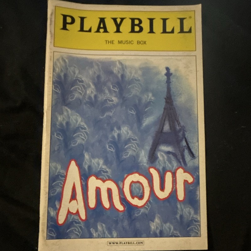 Amour Broadway Playbill (Oct 2002) Malcolm Gets Norm Lewis Melissa Errico