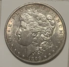 1898-s  Morgan Silver Dollar , Almost Uncirculated, AU , scarce date & grade