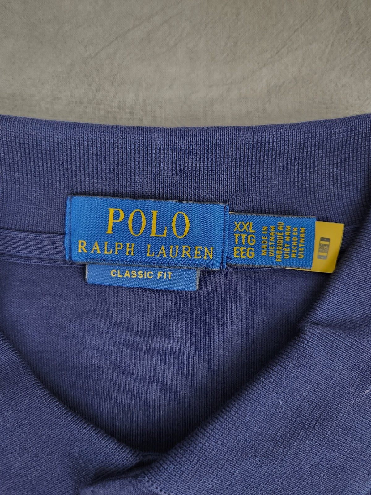 Polo Ralph Lauren Classic Fit Soft Touch Navy Polo Shirt Men's Size 2XL New thumbnail 6