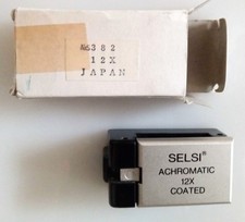 SELSI Achromatic 12X Coated Folding Loupe Magnifier Vintage Japan
