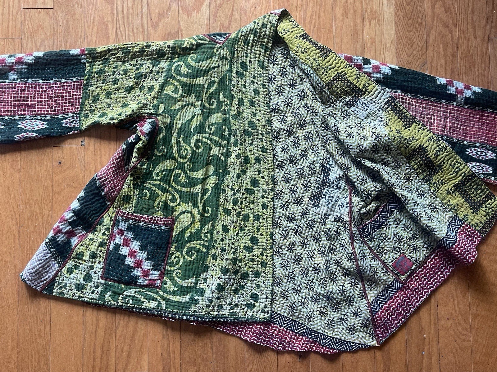 Mieko Mintz Reversible Patchwork Quilted Kimono J… - image 13